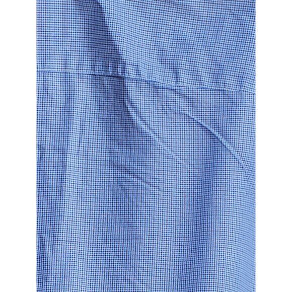 Ben Sherman Tailored Skinny Fit Mens Shirt 17 1/2 - 44/45 Blue Brown Checkered L - Picture 10 of 16